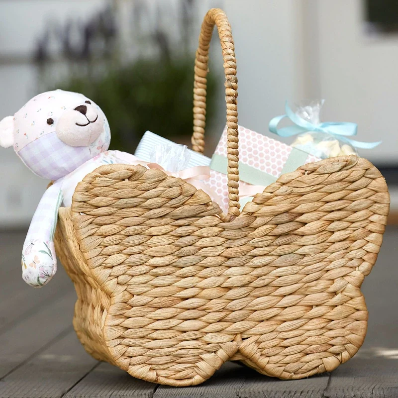 Actual photo of the butterfly seagrass storage basket