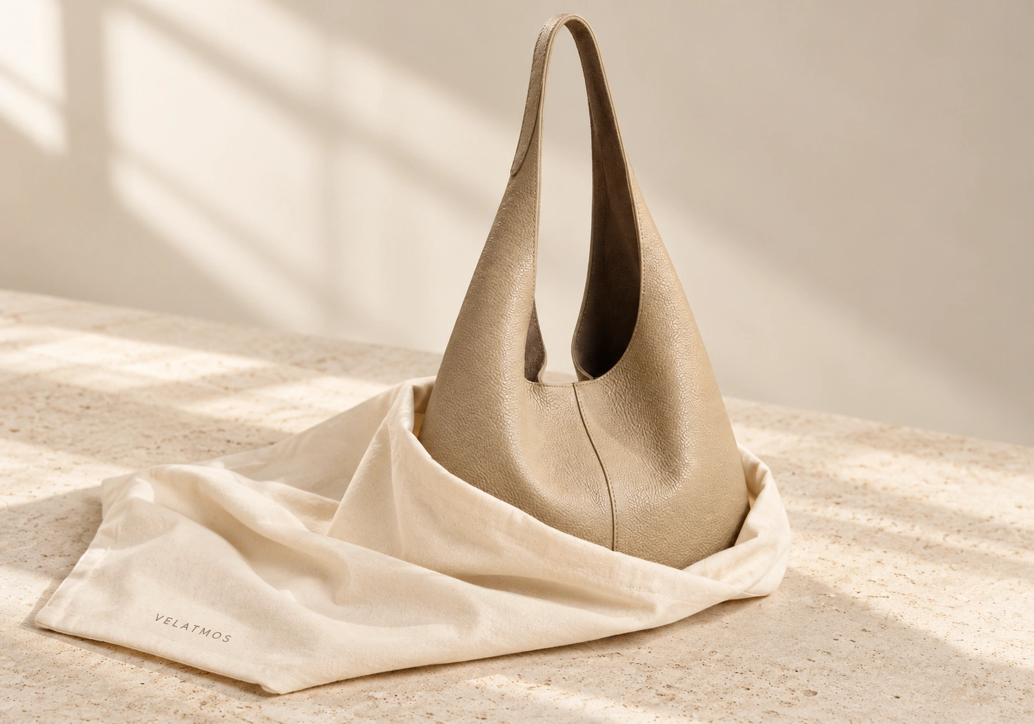 Leather tote presented with AesthetiX dust bag